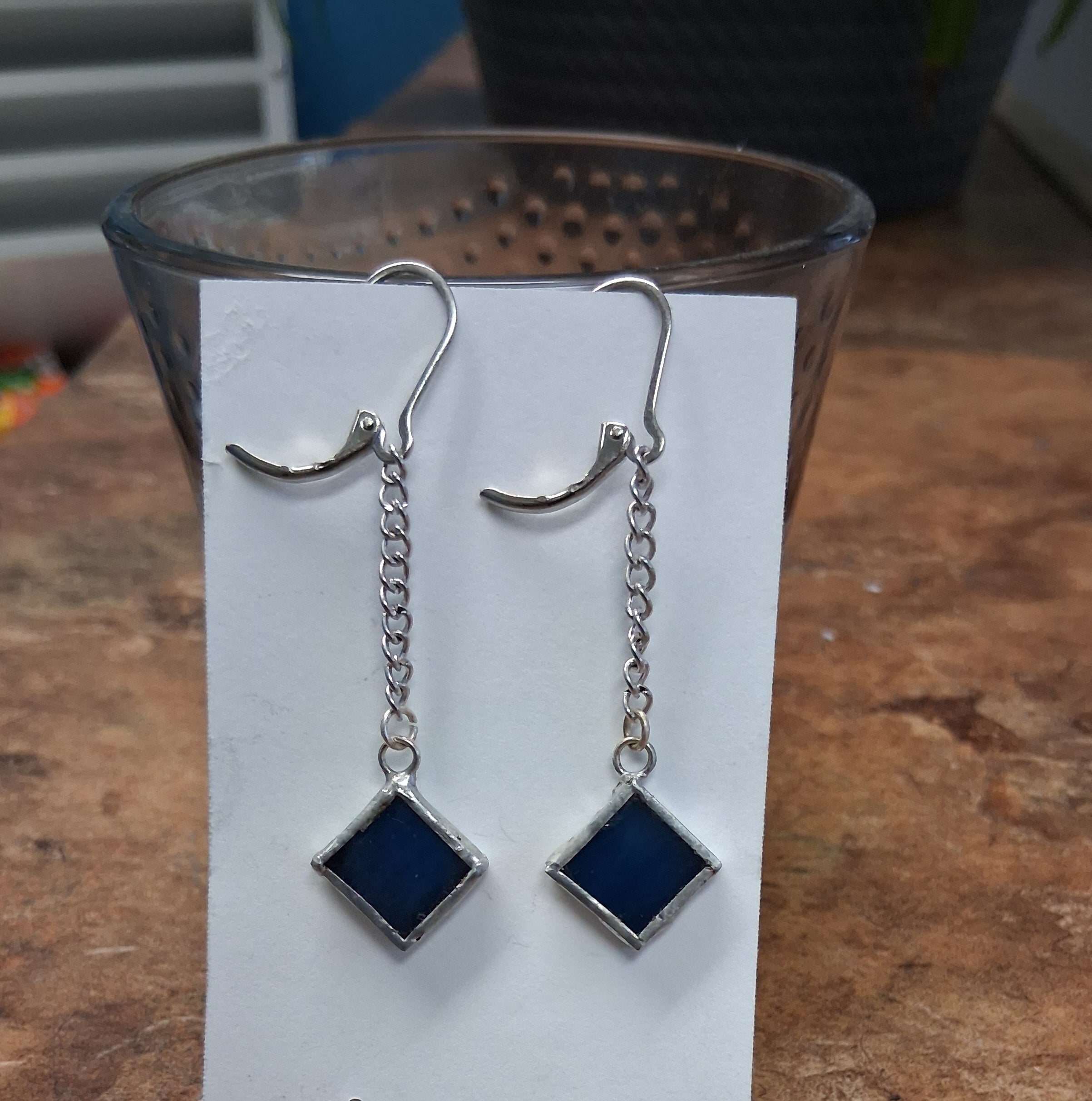 Stained Glass Dangle Earrings