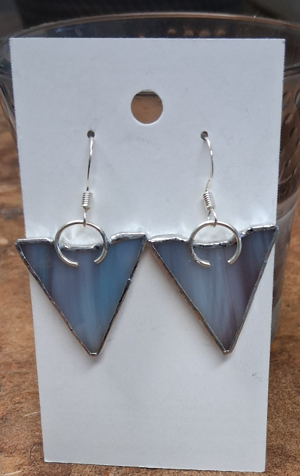 Triangle Stained Glass Earrings