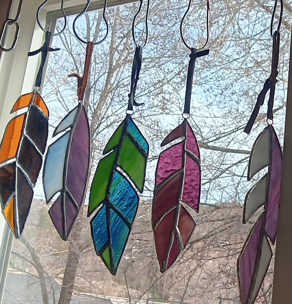 Stained Glass Feather