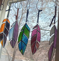 Stained Glass Feather