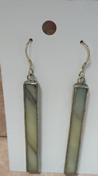 Elongated Stained Glass Earrings