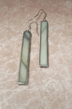 Elongated Stained Glass Earrings